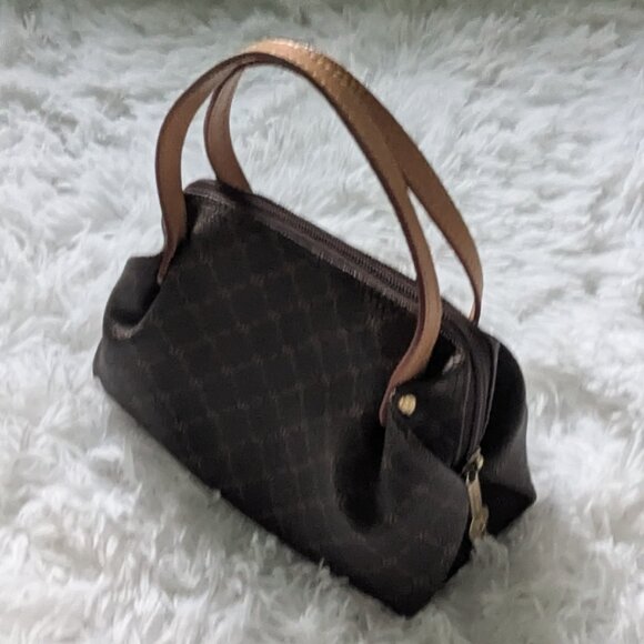 The Baby Evening Bag Brown Leather Rioni Zip Mini Handbag - Picture 3 of 3